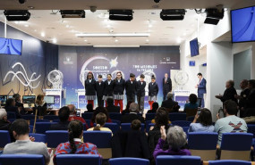 ep archivo   los ninos de san ildefonso antes del comienzo de la celebracion del sorteo