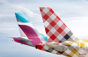 ep colas de aviones de eurowings y volotea ep colas de aviones de eurowings y volotea