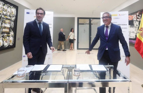ep el ministro de economia comercio y empresa carlos cuerpo i y el presidente del ico jose carlos