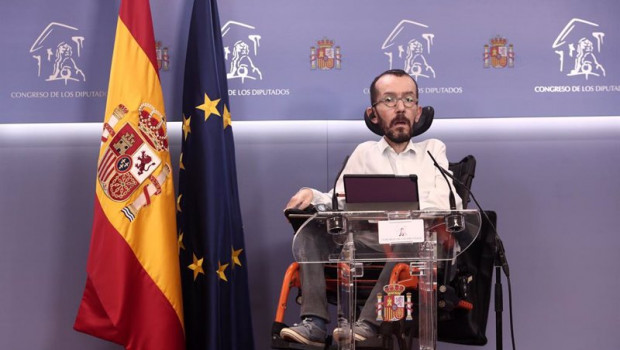 ep el portavoz de unidas podemos en el congreso pablo echenique interviene en una rueda de prensa