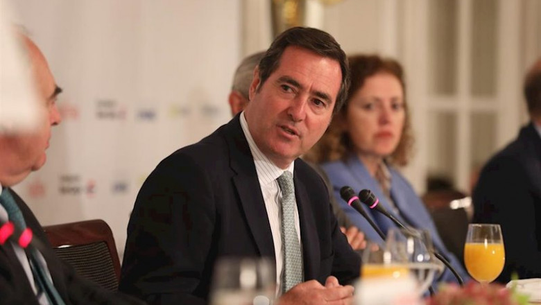 Marta Fernández Jara - Europa Press - Archivo ep el president de la ceoe antonio garamendi durant la intervencio en els esmorzars informatius