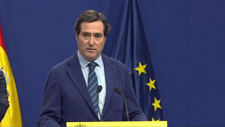 El presidente de CEOE, Antonio Garamendi. | EUROPA PRESS - Archivo ep el presidente de ceoe antonio garamendi 20200519121003