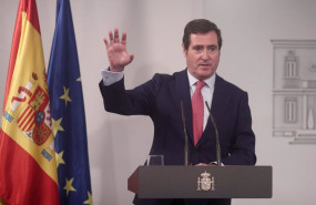 ep el presidente de la patronal ceoe antoni garamendi comparece en rueda de prensa tras la