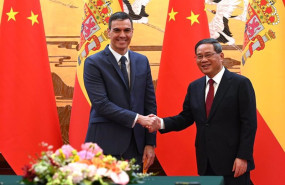 ep el presidente del gobierno espanol pedro sanchez y el primer ministro chino li qiang en pekin ep el presidente del gobierno espanol pedro sanchez y el primer ministro chino li qiang en pekin