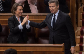ep el presidente del partido popular alberto nunez feijoo es aplaudido tras intervenir durante una