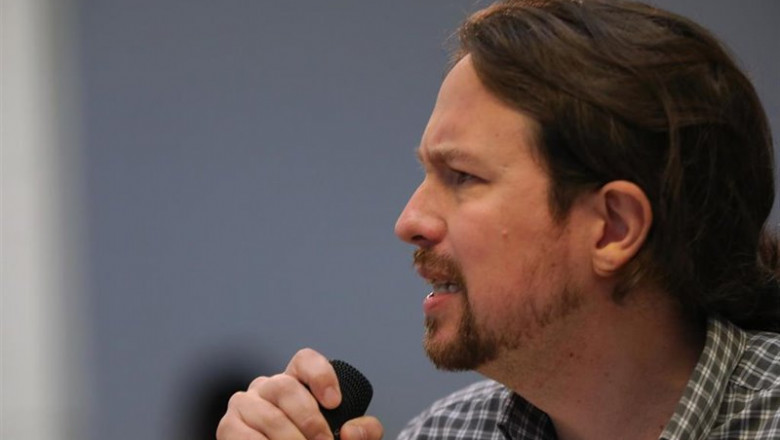 ep el secretario general de unidas podemos pablo iglesias interviene durante un acto de precampana
