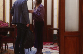 ep el vicepresidente del gobierno pablo iglesias y la portavoz del gobierno y ministra de hacienda