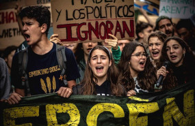 ep fridays for future protest in barcelona