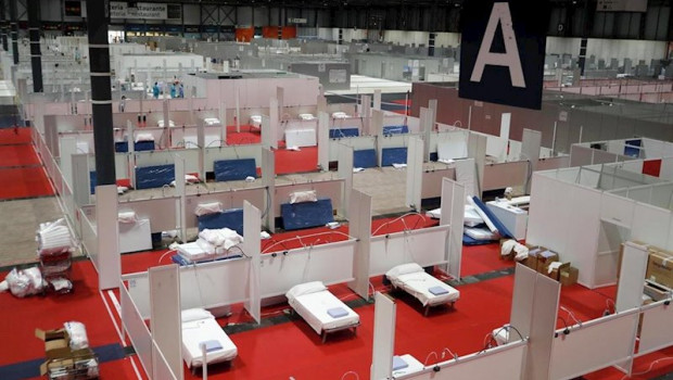 ep imagen de modulos para pacientes de coronavirus instalados en ifema