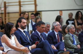 ep la presidenta del consejo superior de deportes maria jose rienda el presidente de la federacion