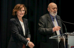 ep la vicepresidenta del gobierno en funciones carmen calvo y presidente del centro de