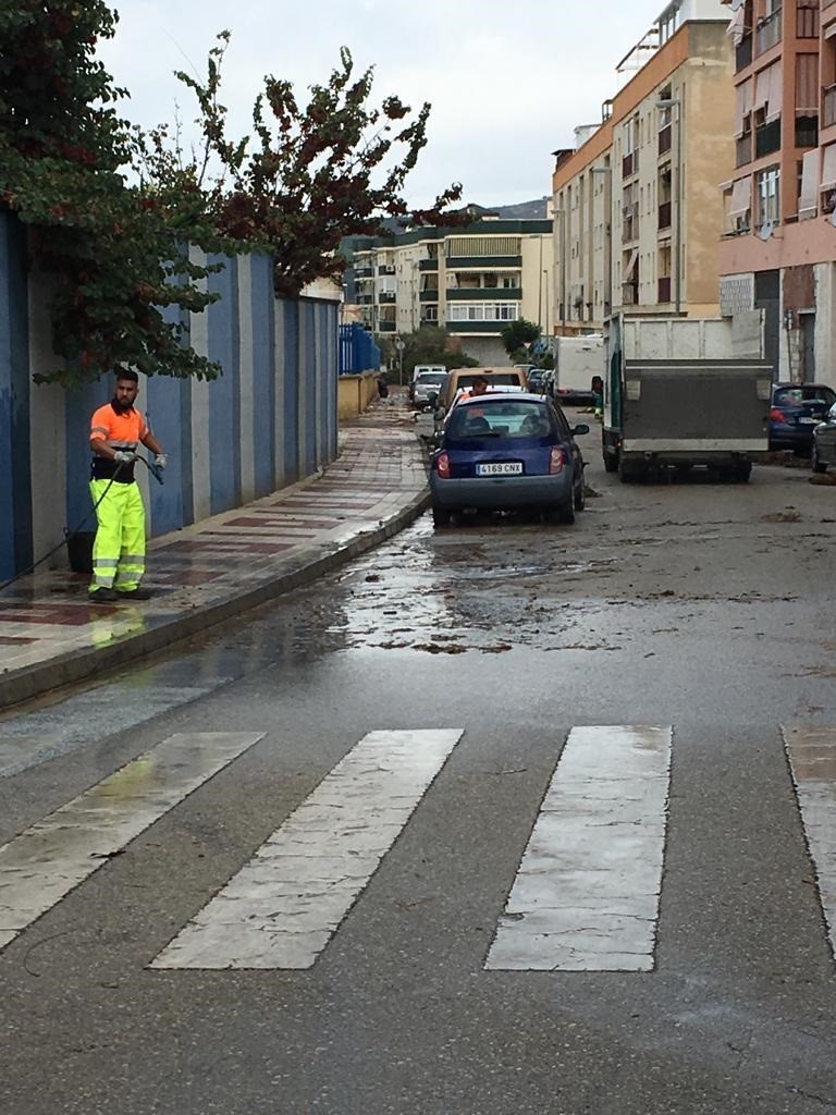 ep limpieza de calles en velez tras el temporal