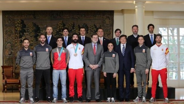ep mariano rajoy recibelos representantes espanoleslos jjoopyeongchang