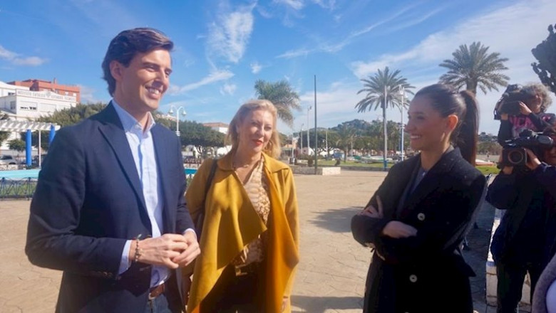 ep pablo montesinos vicesecretario general del pp con la diputada carolina espana y la concejala