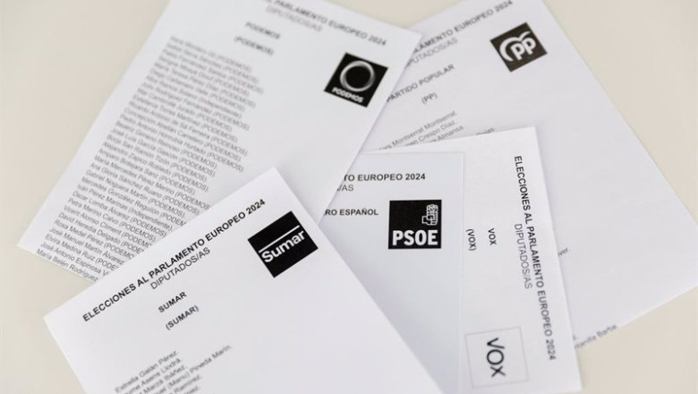 ep papeletas electorales de diferentes partidos politicos que se presentan como candidatos al ep papeletas electorales de diferentes partidos politicos que se presentan como candidatos al