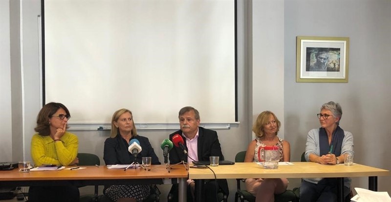 ep representantes asociaciones y sindicatos a favor del ive en rueda de prensa