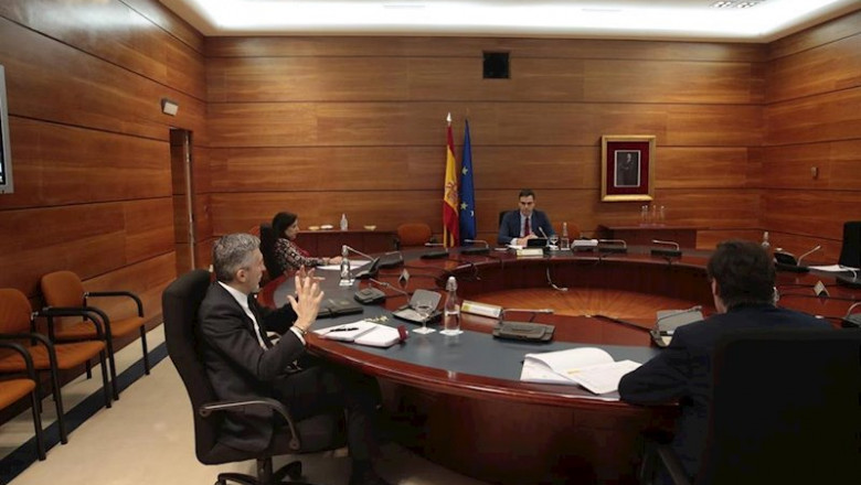 ep reunion del consejo de ministros en el palacio de la moncloa para analizar los posibles pactos de