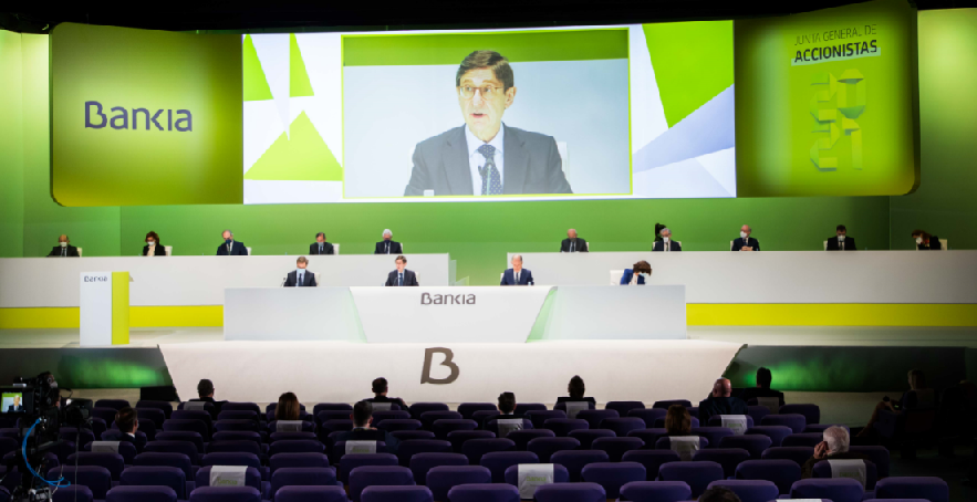 Las acciones de Bankia dejarán de cotizar este viernes ante su fusión con CaixaBank