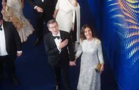 ep archivo   el presidente del pp alberto nunez feijoo y su pareja eva cardenas en una imagen de