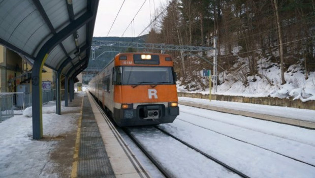ep archivo   tren de rodalies de catalunya en ribes de freser girona