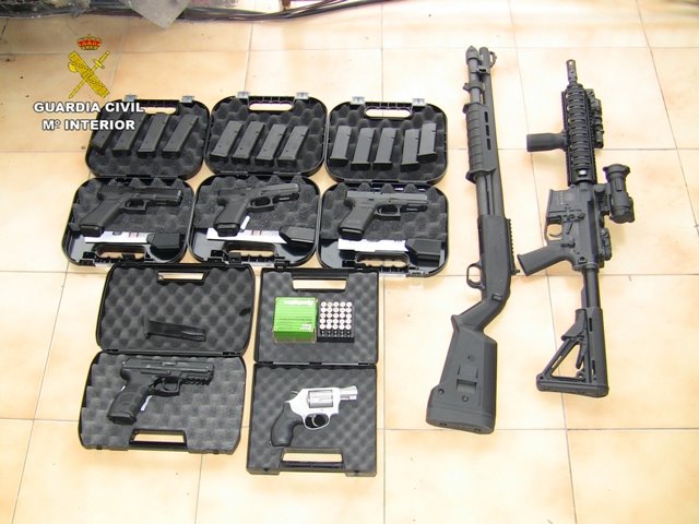 Armas incautadas en el marco de la operación GAVIOTA | Guardia Civil ep armas incautadas en el marco de la operacion gaviota