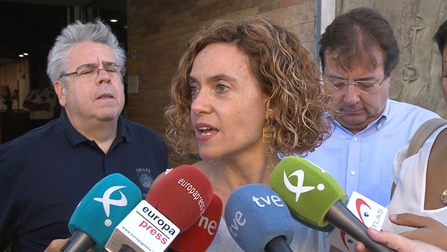 Batet, aompañada por Sánchez Amor y Fernández Vara | EUROPA PRESS ep batet aompanadasanchez amorfernandez vara