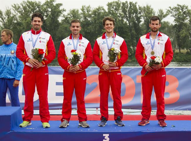 ep belgrado 2018 - k4 1000 masculino - bronce