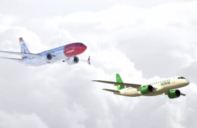 ep dos aviones de norwegian y wideroe