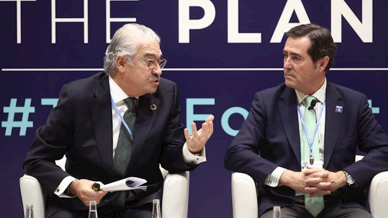 ep el consejero delegado de endesa jose bogas i el presidente de ceoe antonio garamendi d presentan