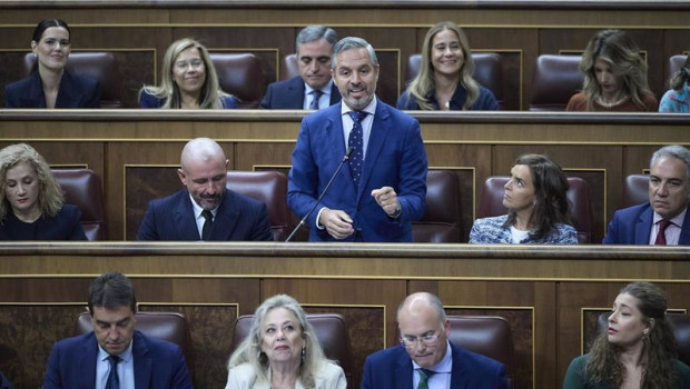 ep el diputado del pp juan bravo interviene durante una sesion de control en el gobierno en el