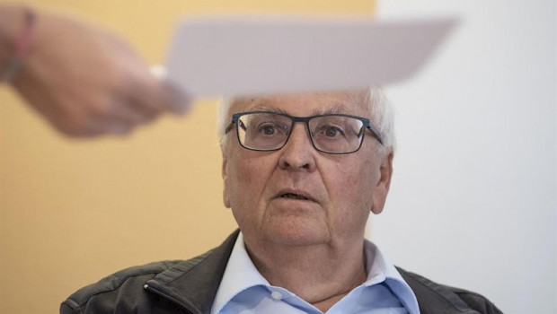 ep el expresidente de la dfb theo zwanziger uno de los acusados en el juicio por los pagos indebidos