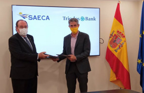 ep el presidente de saeca pablo pombo y el director general de triodos bank mikel garcia prieto