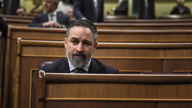 ep el presidente de vox santiago abascal durante una sesion de control al gobierno en el congreso de