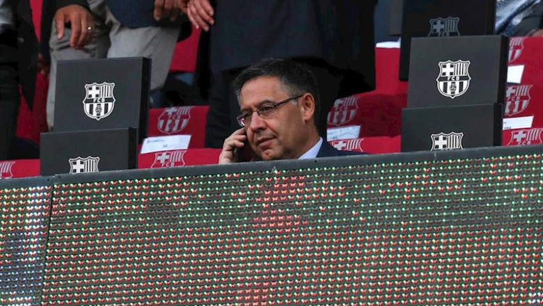 ep el presidente del fc barcelona josep maria bartomeu en el palco del camp nou ep el presidente del fc barcelona josep maria bartomeu en el palco del camp nou