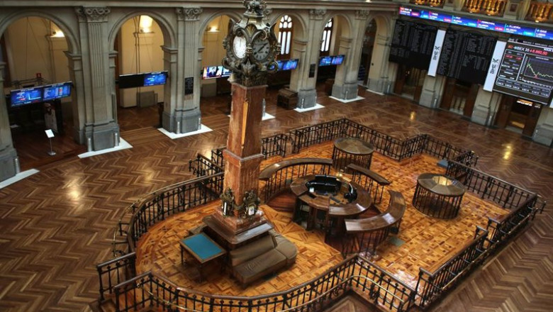 ep interior del palacio de la bolsa a 13 de mayo de 2021 en madrid espana
