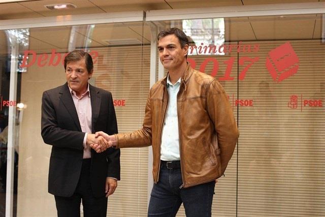 Javier Fernández y Pedro Sánchez | EUROPA PRESS ep javier fernandezpedro sanchez