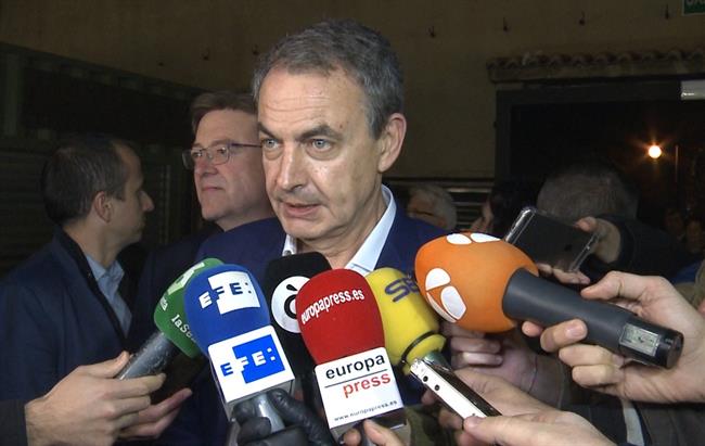 ep jose luis rodriguez zapatero atiendelos medios