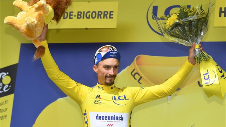 Julian Alaphilippe con el maillot amarillo del Tour | David Stockman/BELGA/dpa ep julian alaphilippemaillot amarillotour
