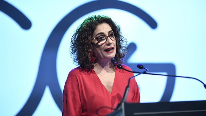 ep la ministra de hacienda en funciones maria jesus montero durante su intervencion en la clausura