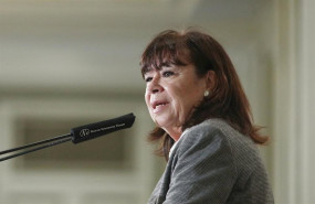 ep la presidenta del psoe cristina narbona durante su intervencion en un desayuno informativo