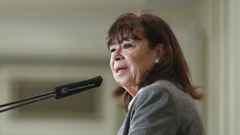 La presidenta del PSOE, Cristina Narbona, durante su intervención en un Desayuno Informativo, organizado por Nueva Economía Forum | Eduardo Parra - Europa Press ep la presidenta del psoe cristina narbona durante su intervencion en un desayuno informativo