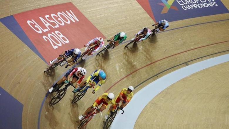 Los ciclistas españoles Albert Torres y Sebastián Mora, durante la prueba de madison en los Europeos de 2018. | RFEC - Archivo ep los ciclistas espanoles albert torres y sebastian mora durante la prueba de madison en los