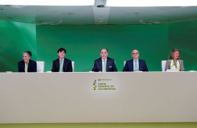 ep los miembros del consejo de administracion de iberdrola durante la junta general de accionsitas