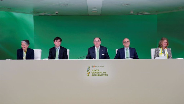 ep los miembros del consejo de administracion de iberdrola durante la junta general de accionsitas