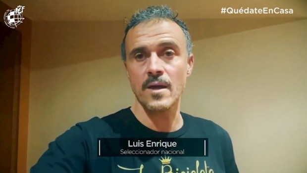 ep luis enrique en el video de la campana de la rfef ante el coronavirus