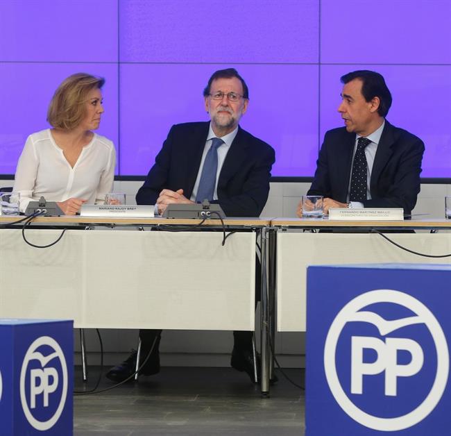 María Dolores de Cospedal, Mariano Rajoy y Fernando Martínez Maillo | EUROPA PRESS ep maria dolorescospedal mariano rajoyfernando martinez maillo 20170612184602