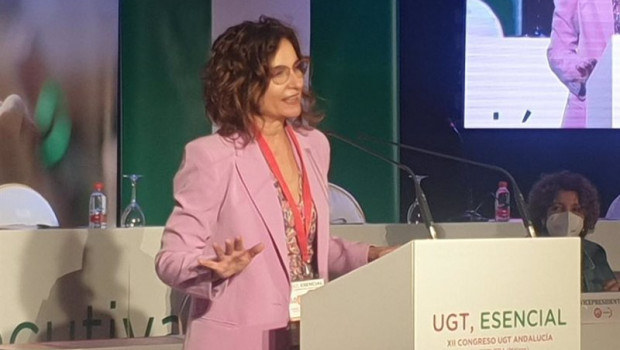 ep maria jesus montero ministra de hacienda en el 12 congreso de ugt andalucia