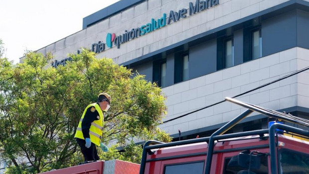 ep miembros de la ume en un centro de salud