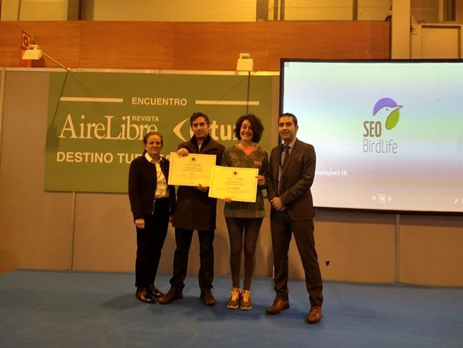 Proyecto Libera, premiado por la revista AireLibre en FITUR | ECOEMBES Y SEO/BIRDLIFE ep proyecto libera premiadola revista airelibrefitur