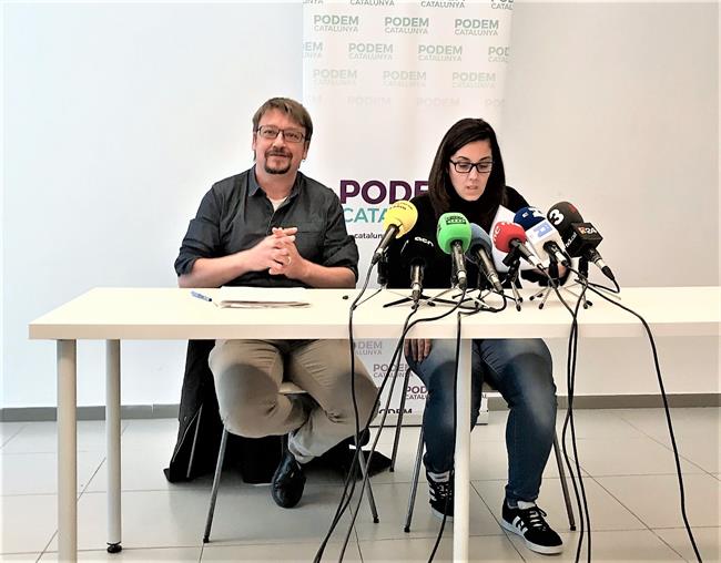 Xavier Domènech (líder de Podem) Conchi Avellán (miembro de la dirección) | EUROPA PRESS ep xavier domnech liderpodem conchi avellan miembrola direccion